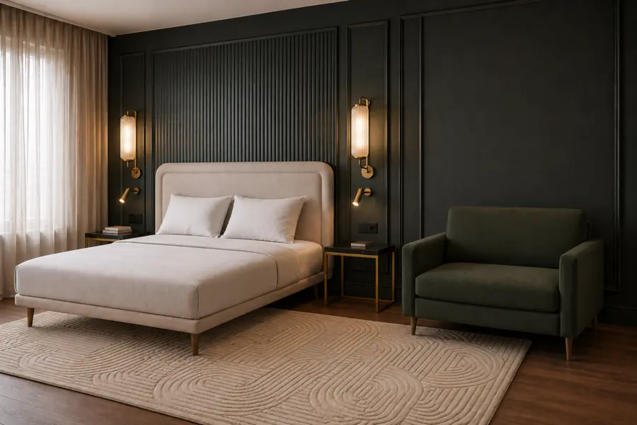 Concept visual of a 1899 Coimbra Hotel bedroom